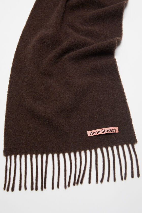 (image for) Unique Flavor Fringe wool scarf - skinny